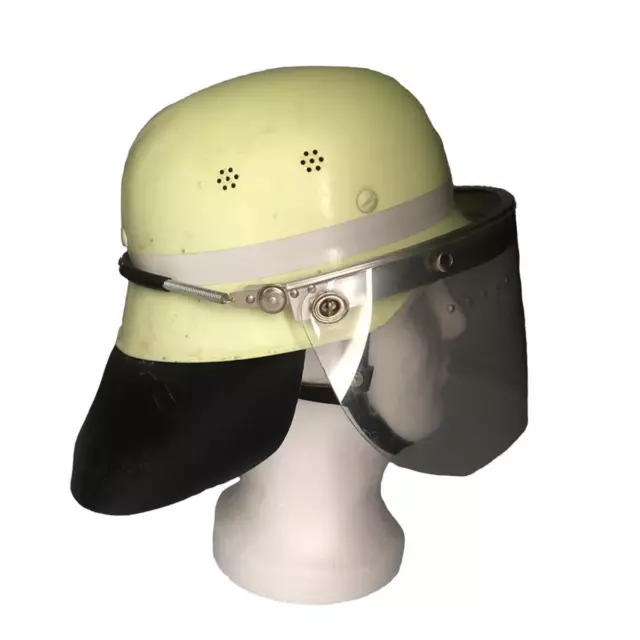 Feuerwehrhelm Jünger Feuerwehr Helm mit Visier und Nackenschutz