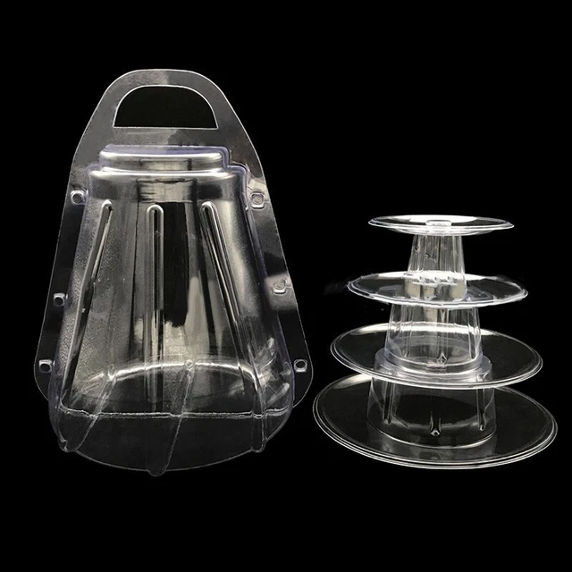 4 niveles Macarrón Display Soporte Display Soporte Útil Estante Soporte Pantalla