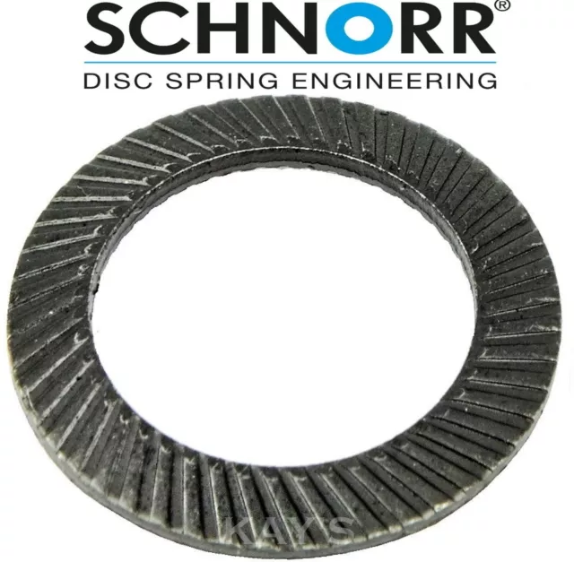 SCHNORR Safety Washers Genuine Type S Serrated Locking Spring Disc Washer M3-M30