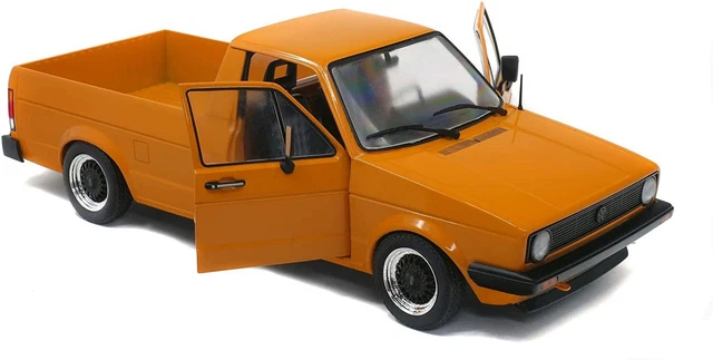 VW Volkswagen caddy MK1 custom orange de 1982 au 1/18 de SOLIDO S1803502