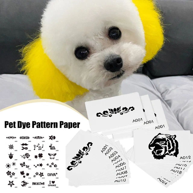 24pcs Pattern Paper Safe Compact Pet Dye Jam Pattern Paper Creative