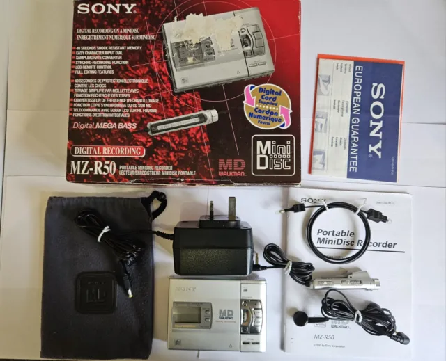 Sony Mz-R50 Minidisc Recorder