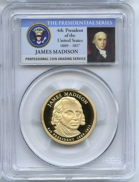 2007 S $1 James Madison Dollar PCGS PR70DCAM $1.09 - PicClick AU