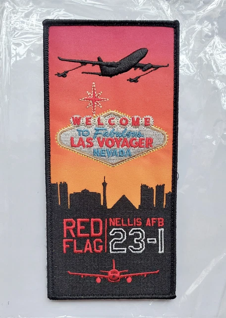 RAF 101 Squadron Exercise Red Flag 23-1 Nellis FACS Large Las Voyager Patch