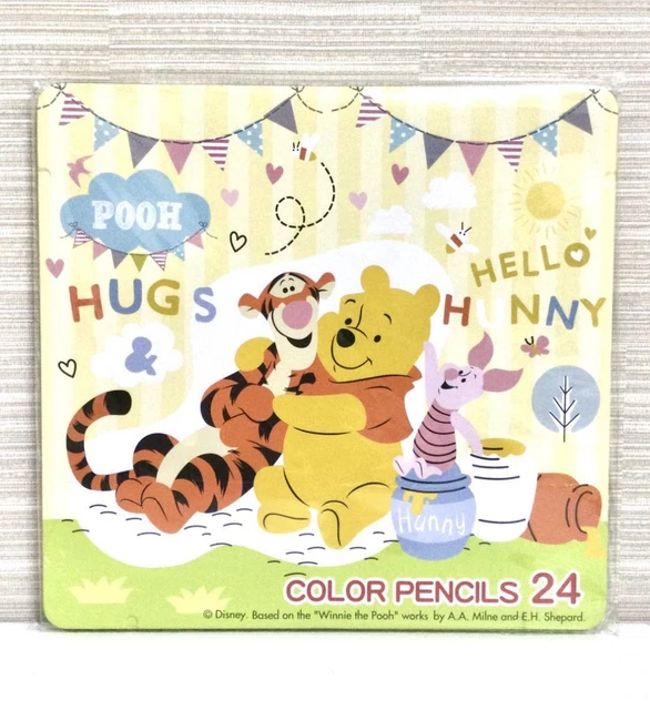 DISNEY WINNIE THE Pooh VTG 2003 Colored Pencils Bic Magic Artist Wood £ ...