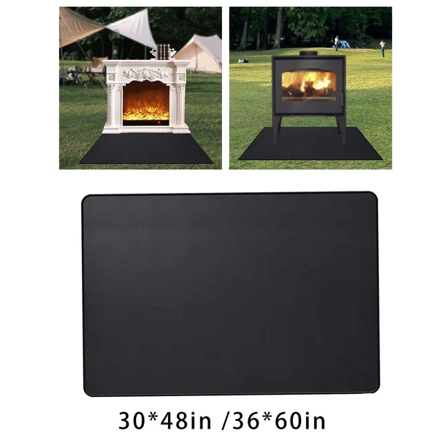 Fireplace Mat Hearth Splatter Rug Fireproof Mat for Decking Grill Outdoor