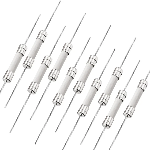 Fusibles Coup Rapide Fil Conducteur Fusibles Céramique 6 x 32mm 250V F25A 10Pcs