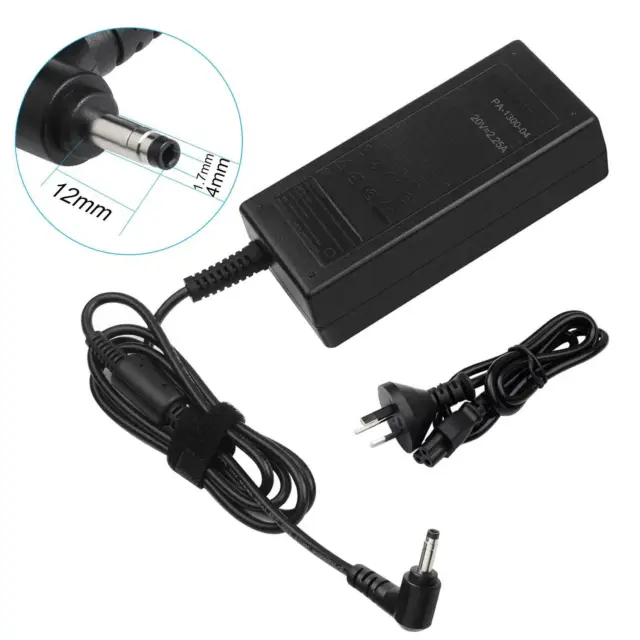 AC Charger Power Adapter For Lenovo Ideapad C340 2-in-1 Laptop 4.0*1.7mm 20V 45W