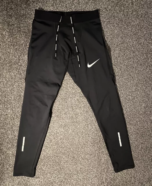 Mens Nike Tech Power Leggings Dri-Fit Gym Sports Running ExcellentCond Size S