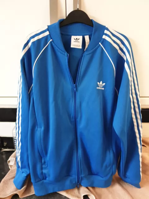 ADIDAS Unisex  Track Jacket Blue L