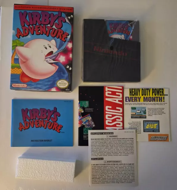 Kirby's Adventure Nintendo Entertainment System NES CIB Complete Near Mint 100%