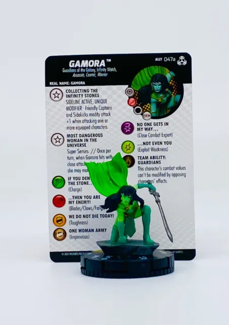 Marvel Heroclix War of the Realms Gamora #047a Super Rare w/ Card