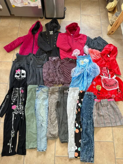 Girls clothes bundle age 5-6 & 7-8 years jacket halloween costumes