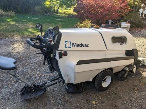 MadVac PS300 Compact Sweeper Vacuum  Kubota Diesel 60 hrs