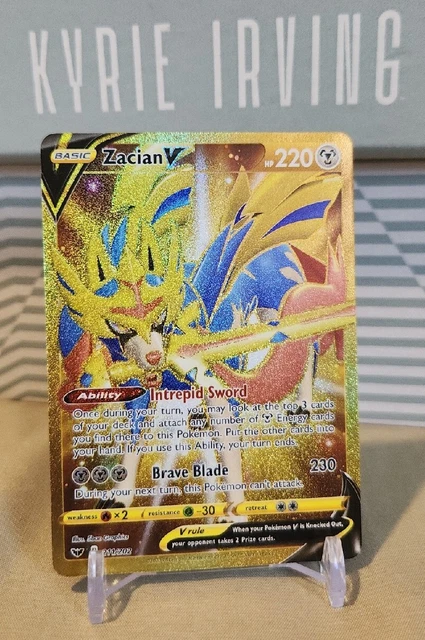 zacian v pokemon card gold Pokémon TCG: Zacian VMAX UR Gold Rare 329/190