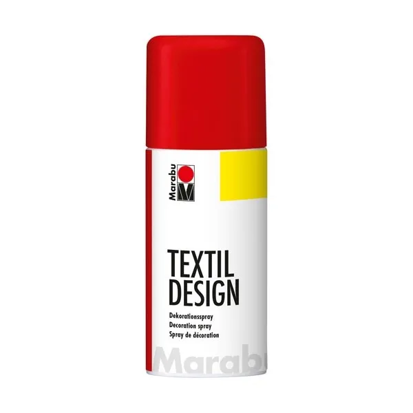 (53,27€/l) Marabu TextilDesign kirschrot Colorspray für Textilien, 150 ml