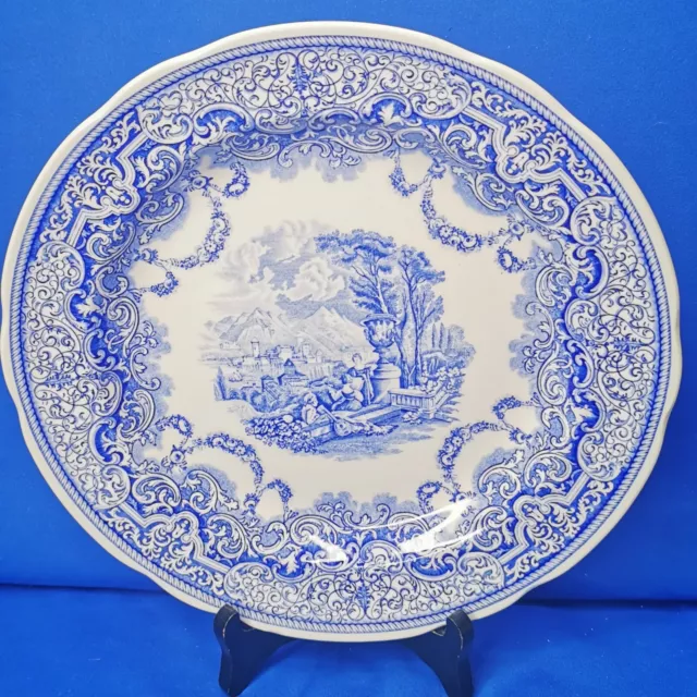 Spode BLUE ROOM COLLECTION * CONTINENTAL VIEWS Large Dinner Plate (10.5") EXC 2