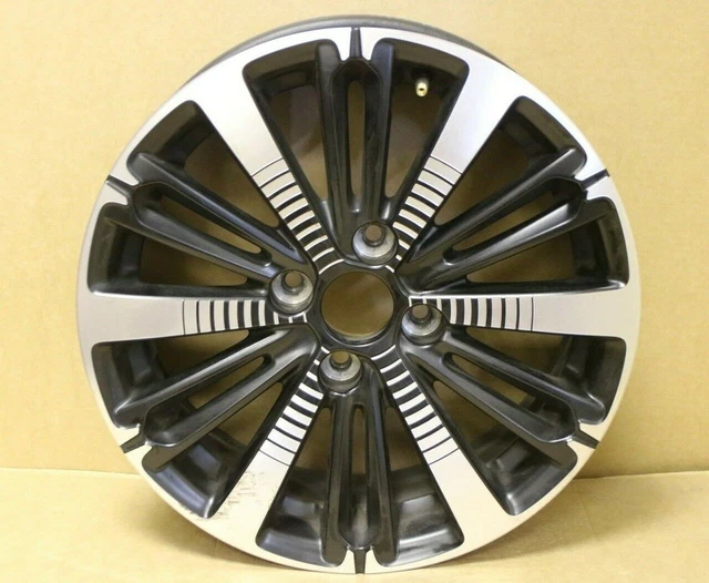 1 Genuine Peugeot 208 Black Diamond Cut Alloy Wheel Rim 9808137577