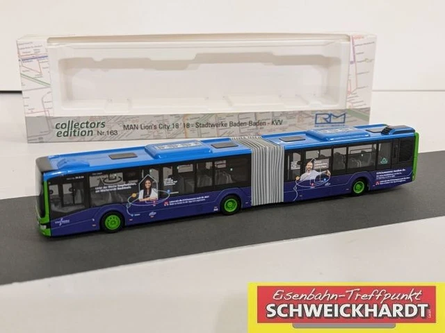 Bus Miniature Rietze MAN Lions City 18 - Stadtwerke Baden-Baden - Echelle 1:87