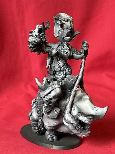 Beastboss On Squigosaur - Figurine Warhammer 40k Orks - Peinte - Occasion