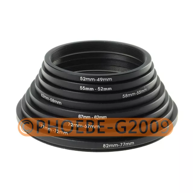 82mm-77mm-72mm-67mm-62mm-58mm-55mm-52mm-49mm Down Rings