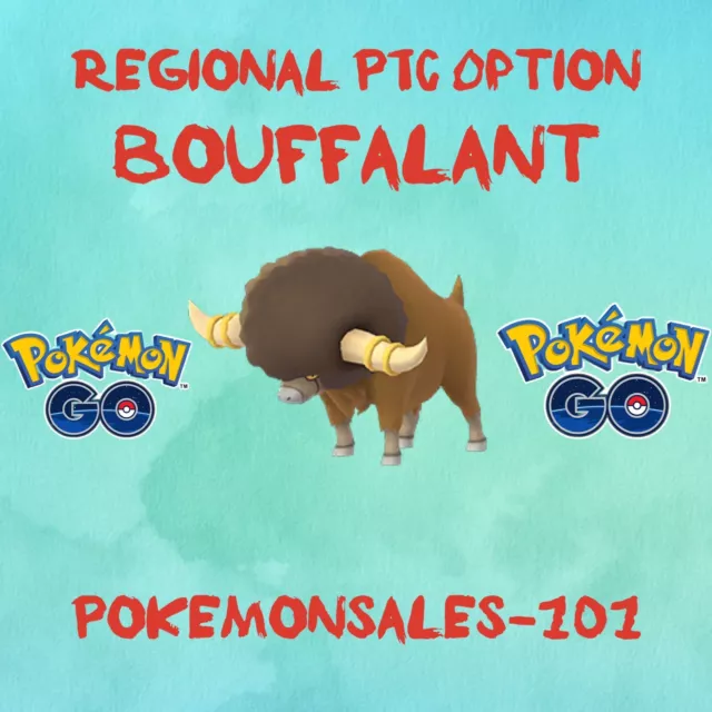 Pokemon Go - Bouffalant Catch - PTC Options - REGIONAL!