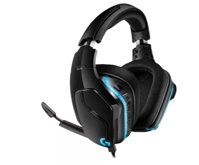 Logitech G635 kabelgebundenes Gaming Headset RGB 7.1 Surround Sound für PC, PS4