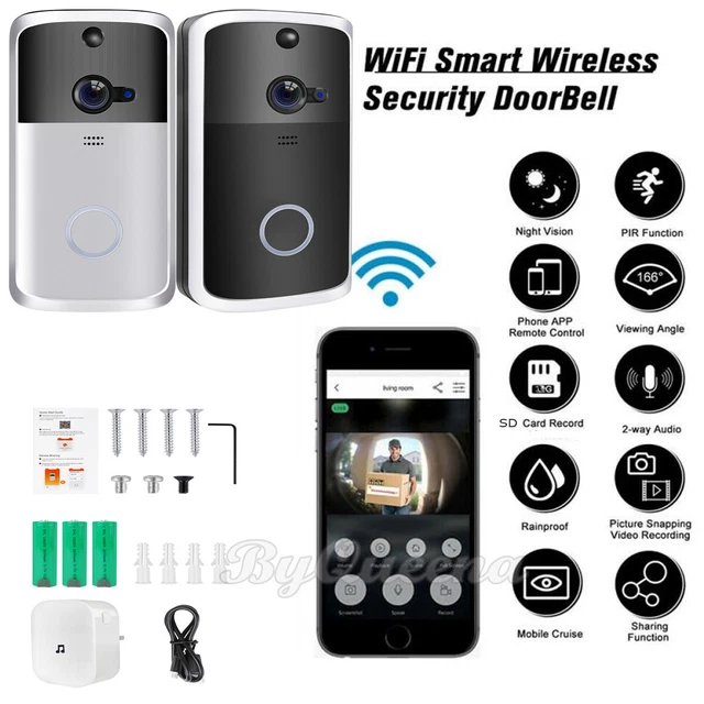 SMART VIDEO DOORBELL Security Camera WiFi Motion Two Way Audio Monitor
