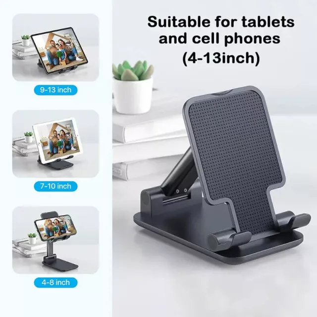 Adjustable Cell Phone Tablet Desktop Stand Desk Holder Mount Cradle iphone ipad