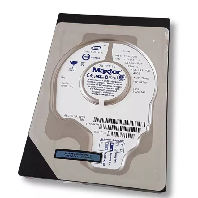 HARD DISK HDD DISCO IDE PATA 2,5 40GB COMPUTER NOTEBOOK PORTATILE PC  HITACHI