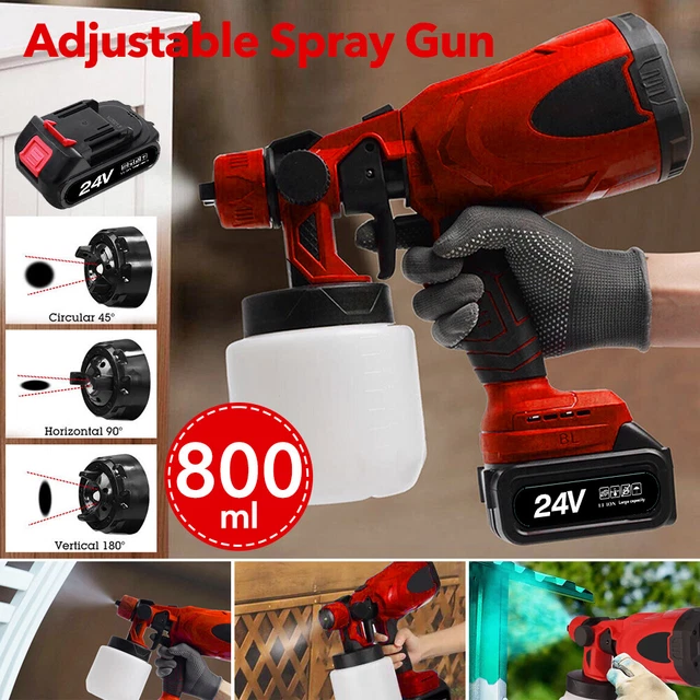 800ML ELECTRIC SPRAY Gun Kit HVLP Paint Sprayer Painting Compressor