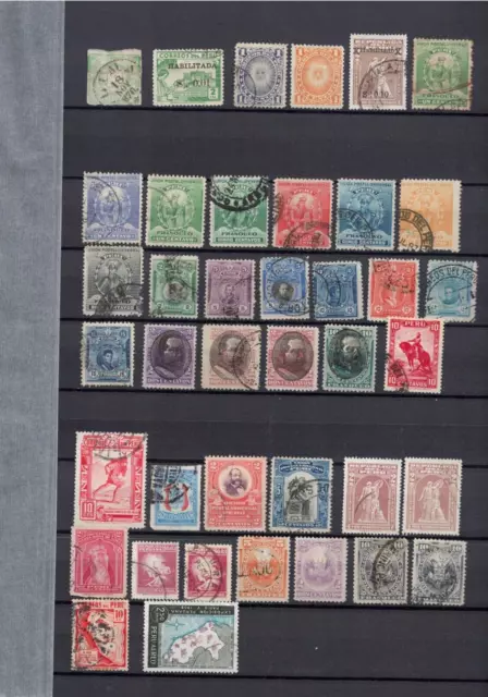 Briefmarkensammlung Peru ab Urklassik, 2 Albumseiten