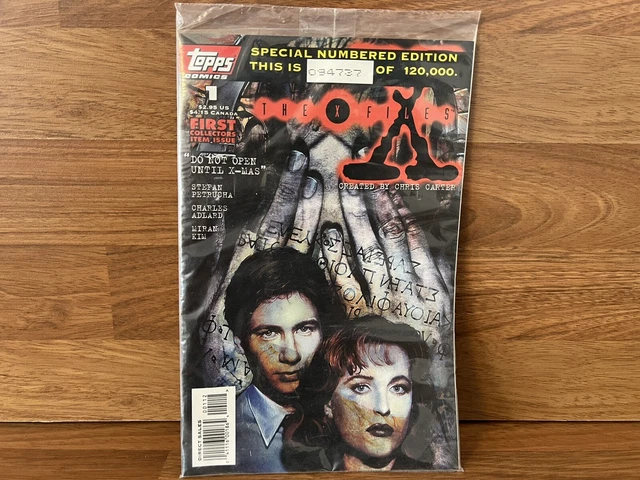 THE X FILES No.1-2-3 - SPECIAL NUMBERED EDITION  - TOPPS COMICS - SEALED. Rare