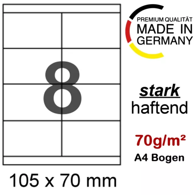 400 Internetmarke Etiketten 105x70 mm Format wie Zweckform 3426 Herma 4426 LA162