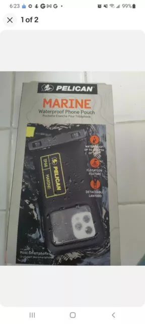 Pelican Marine Series Impermeable Floating Phone Pouch iPhone Android Galaxy IP68