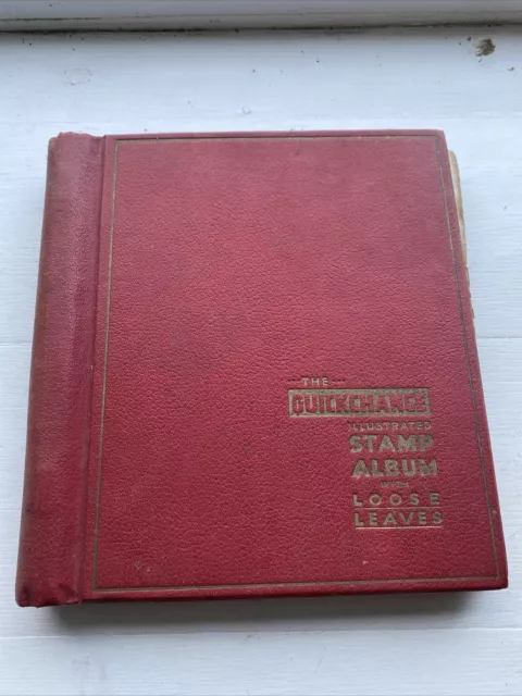 Vintage QuickChange Stamp Album GB Commonwealth World Collectionx800 1940s-2000s