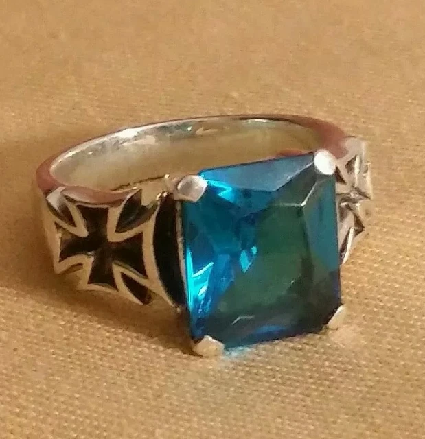Anello hotsell uomo acquamarina