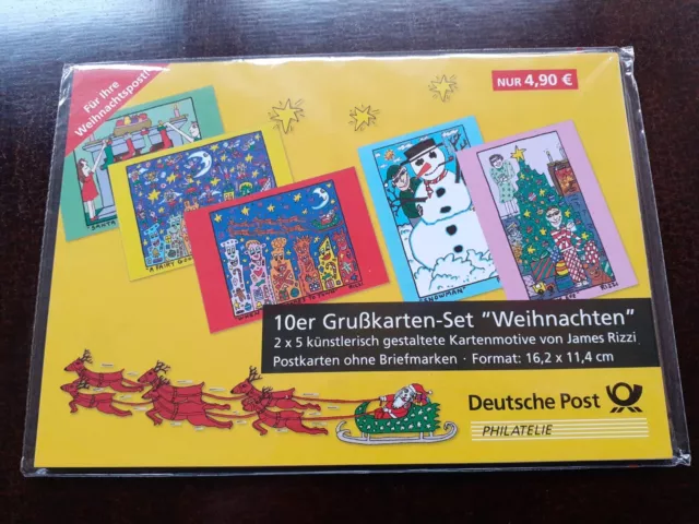 James RIZZI 10er Postkarten-Set #Weihnachten #Neu