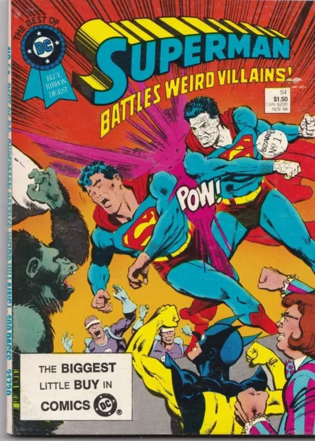 The Best of DC Vol 5 #54 Blue Ribbon Digest 1984 Superman Battles Weird Villains