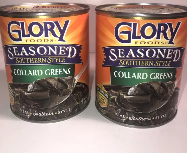 2 Glory Foods Seasoned Southern Style 27 oz Vegetable Cans Exp. 01/2025 Deal 💰