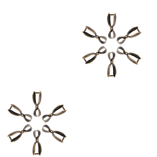 200 piezas de metal enchufe clip fianza cuentas colgante enchufe joyería hágalo usted mismo accesorio