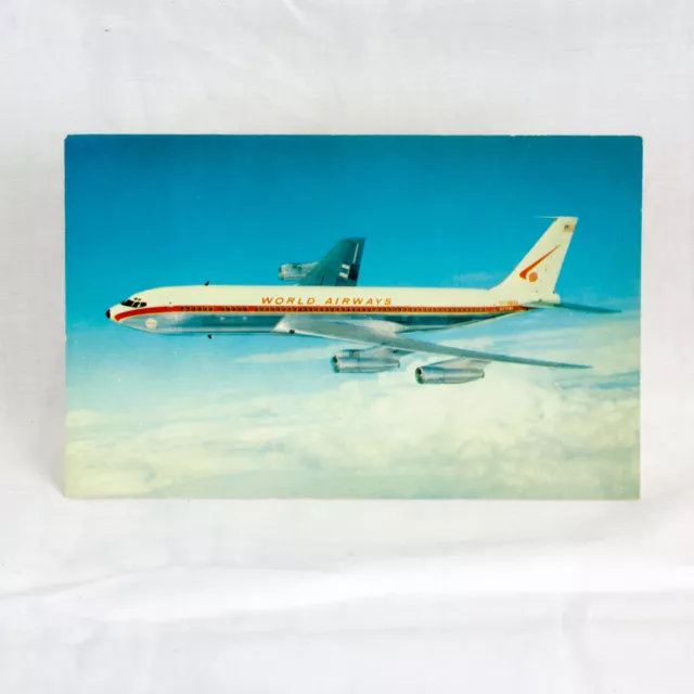 Monde Airways- Boeing 707 - Avion Carte Postale - Haut Qualité