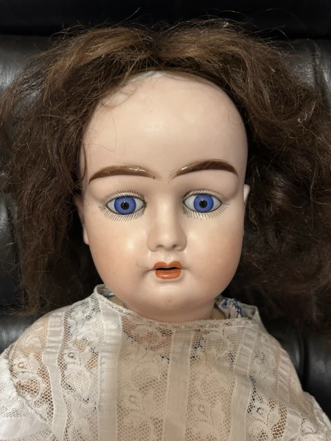 Poupée Ancienne Tête Porcelaine Mignonette - Jumeau Bru Bleuette? - Bouche Fermée