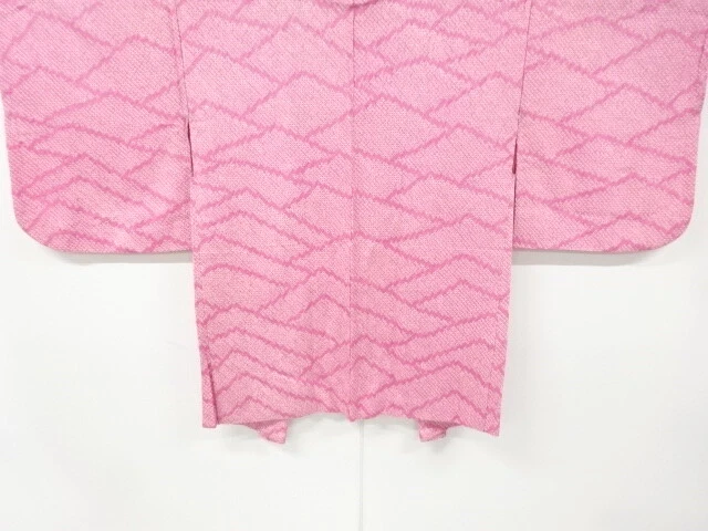 6612104: Japanese Kimono / Antique Haori / All Shibori / Abstract Wave