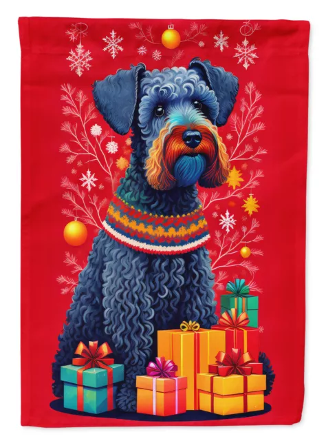 Kerry Blue Terrier Holiday Christmas Flag Garden Size DAC3114GF