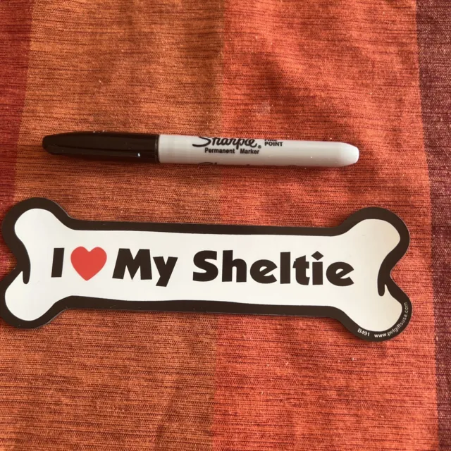 I Love My Sheltie Magnet #DOG