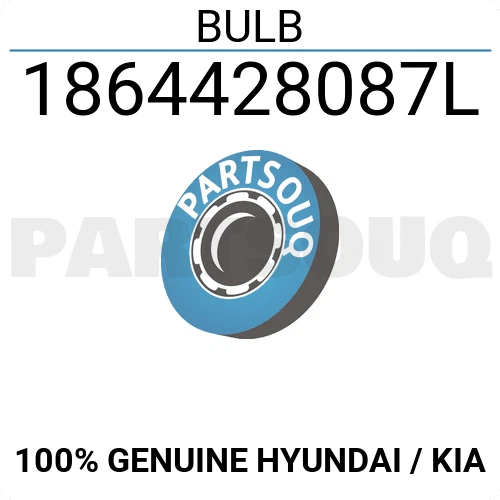 1864428087L Genuine Hyundai / KIA BULB