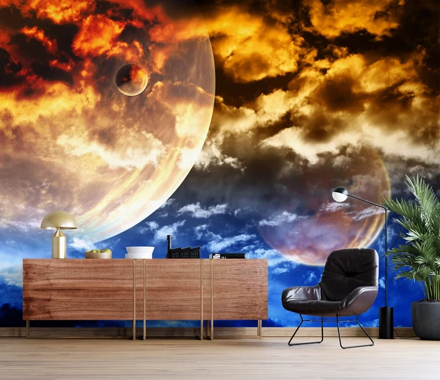 3d Planet Cloud 1339 Wallpaper Mural Paper Wall Print Indoor Murals Ca Coco 2557 Picclick