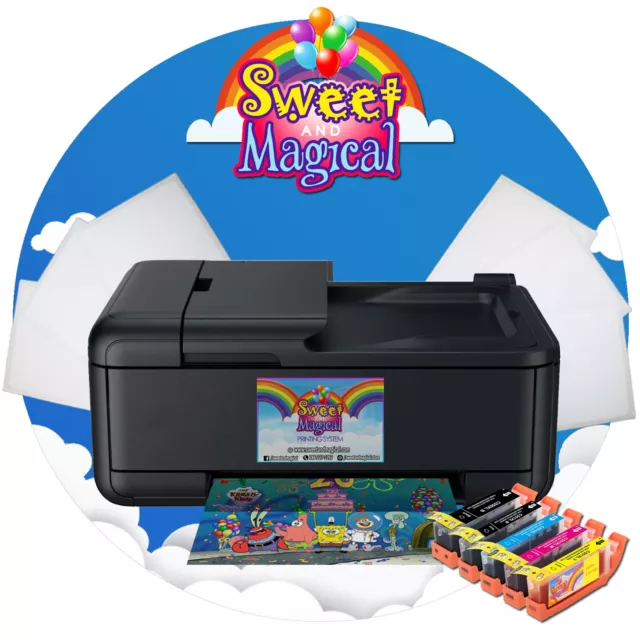 New Edible Printer Bundle, Edible Ink & Edible Paper [Uses 280/281 Ink]