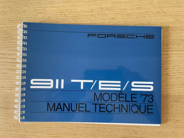 Porsche T E S 2.4L manuel de conduite en français